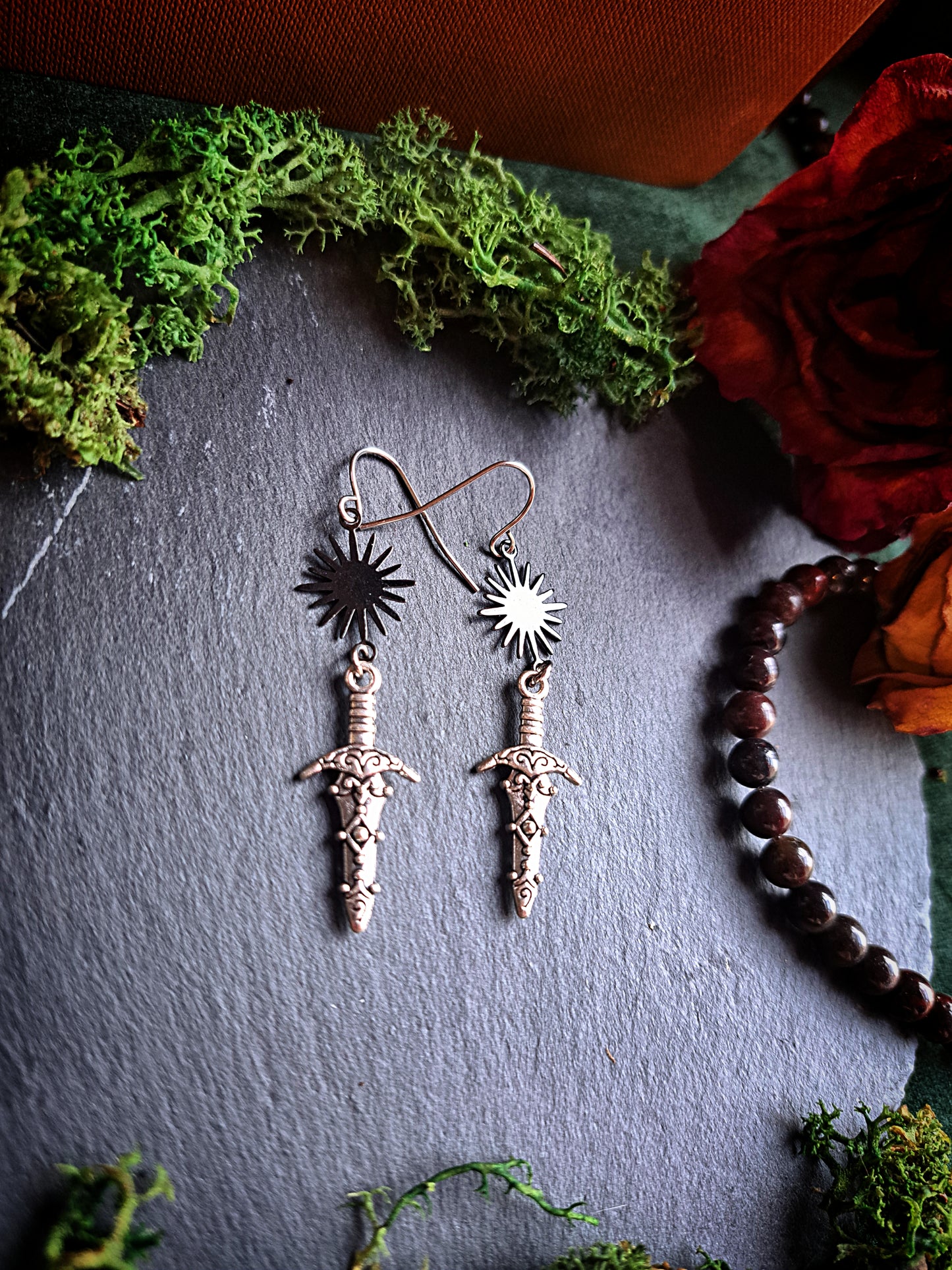 Dark Sun Dagger Earrings