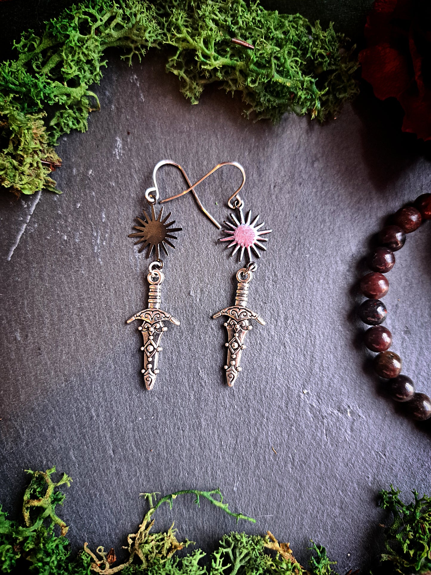 Dark Sun Dagger Earrings