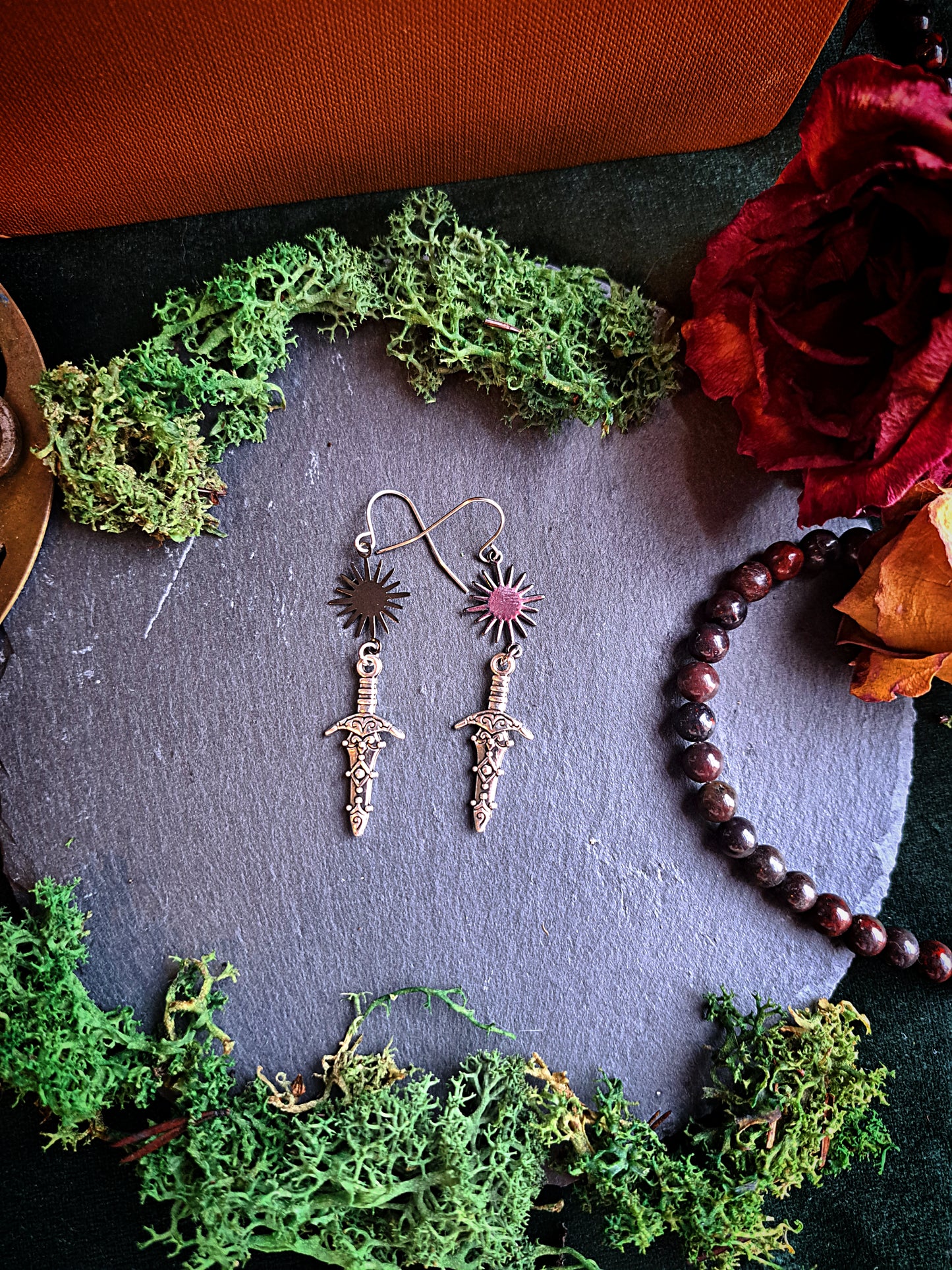 Dark Sun Dagger Earrings