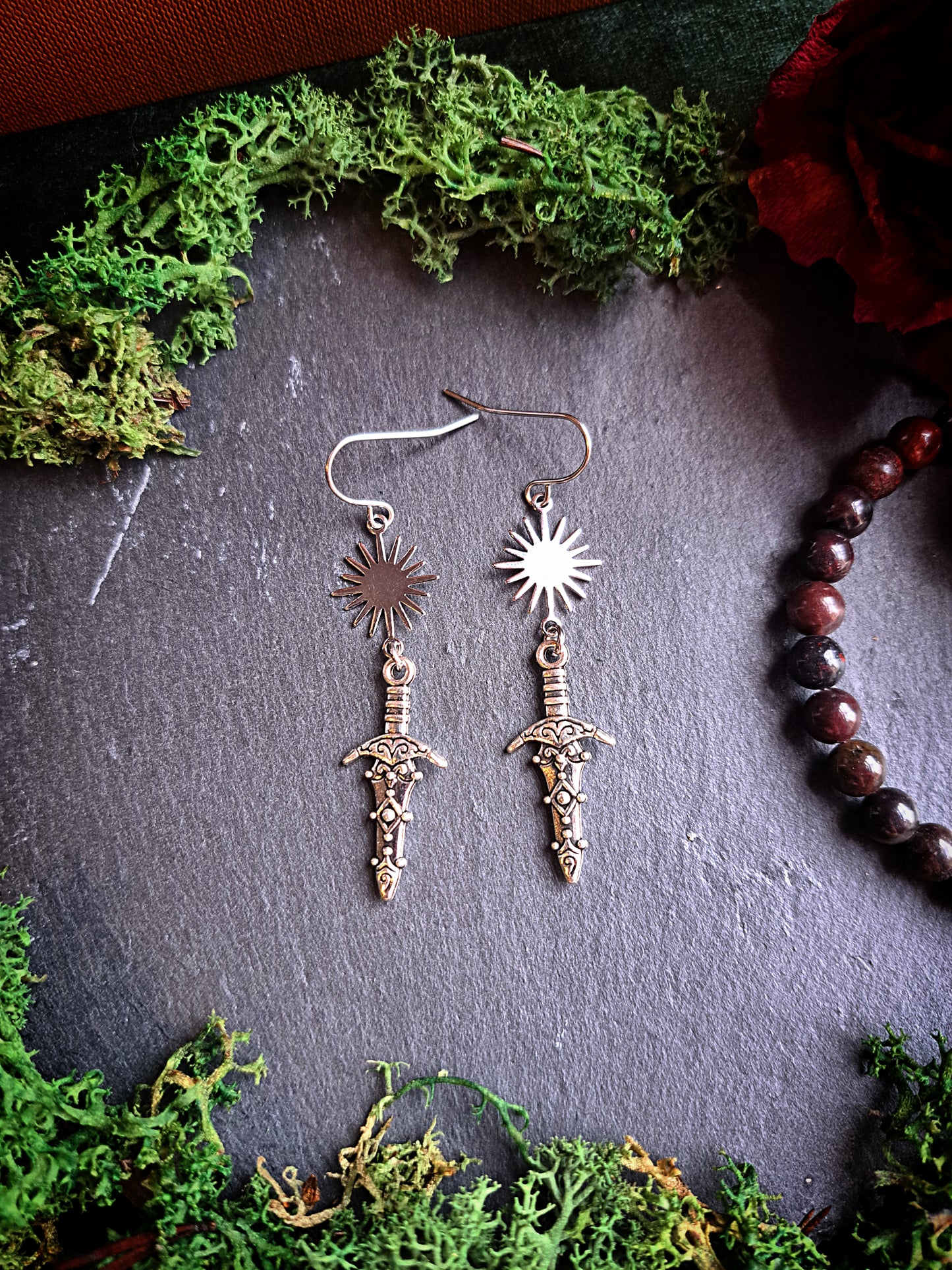 Bright Sun Dagger Earrings
