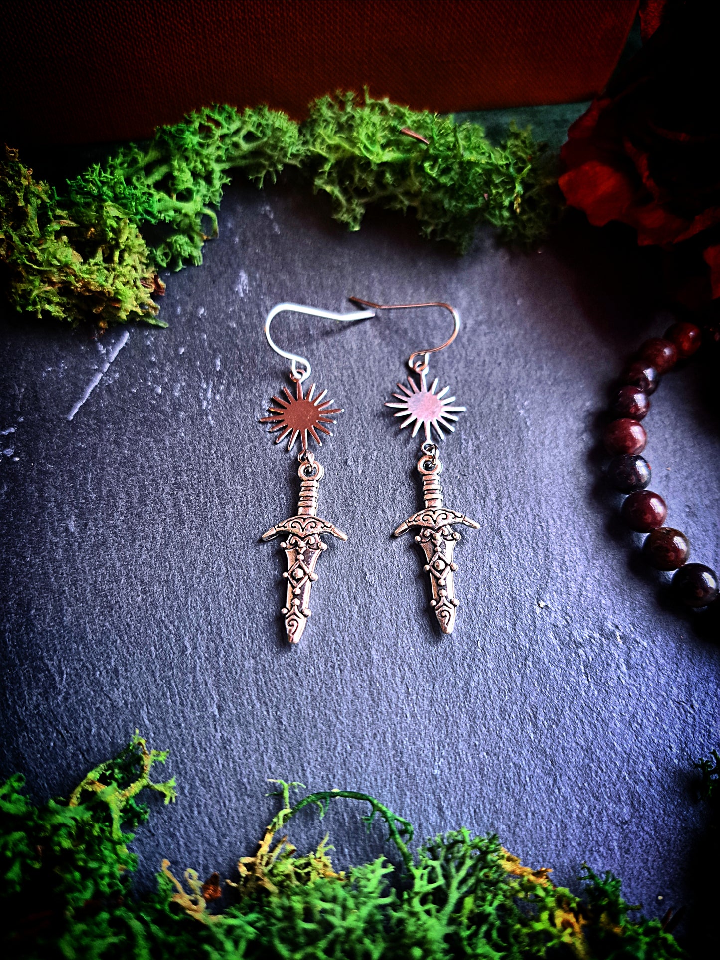 Bright Sun Dagger Earrings