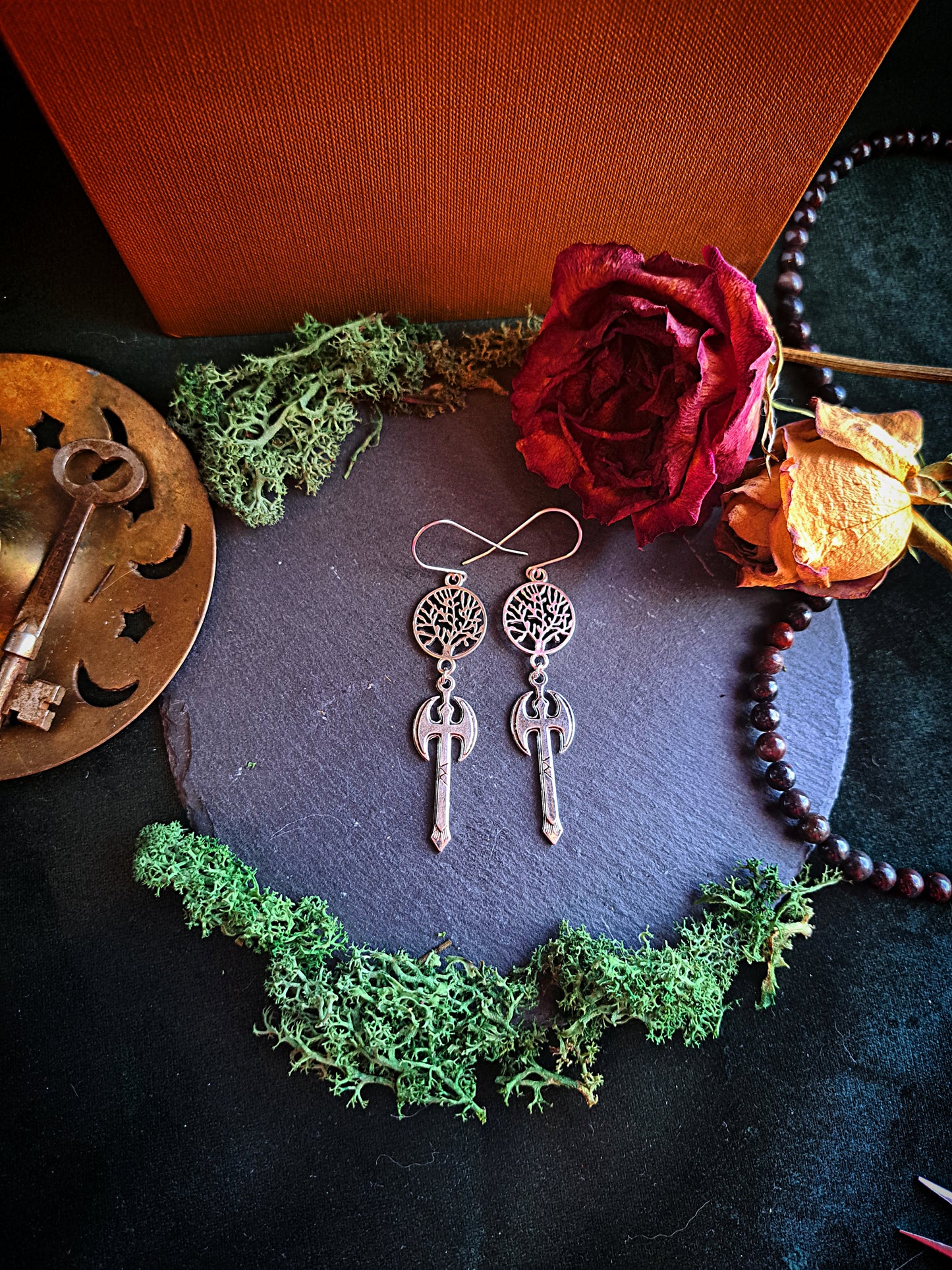 Tree of Life Axe Earrings