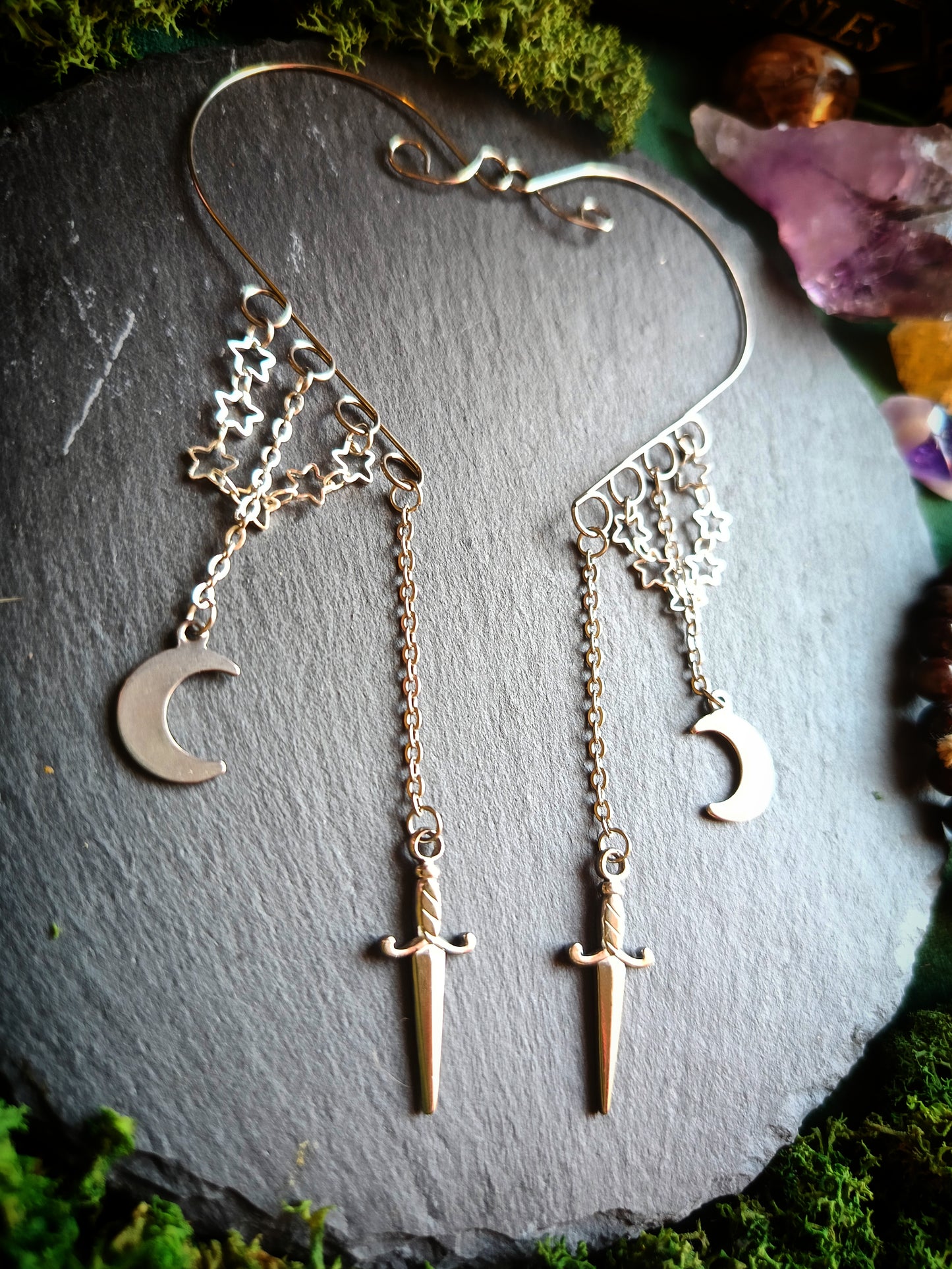 Stars and Daggers Ear Cuffs