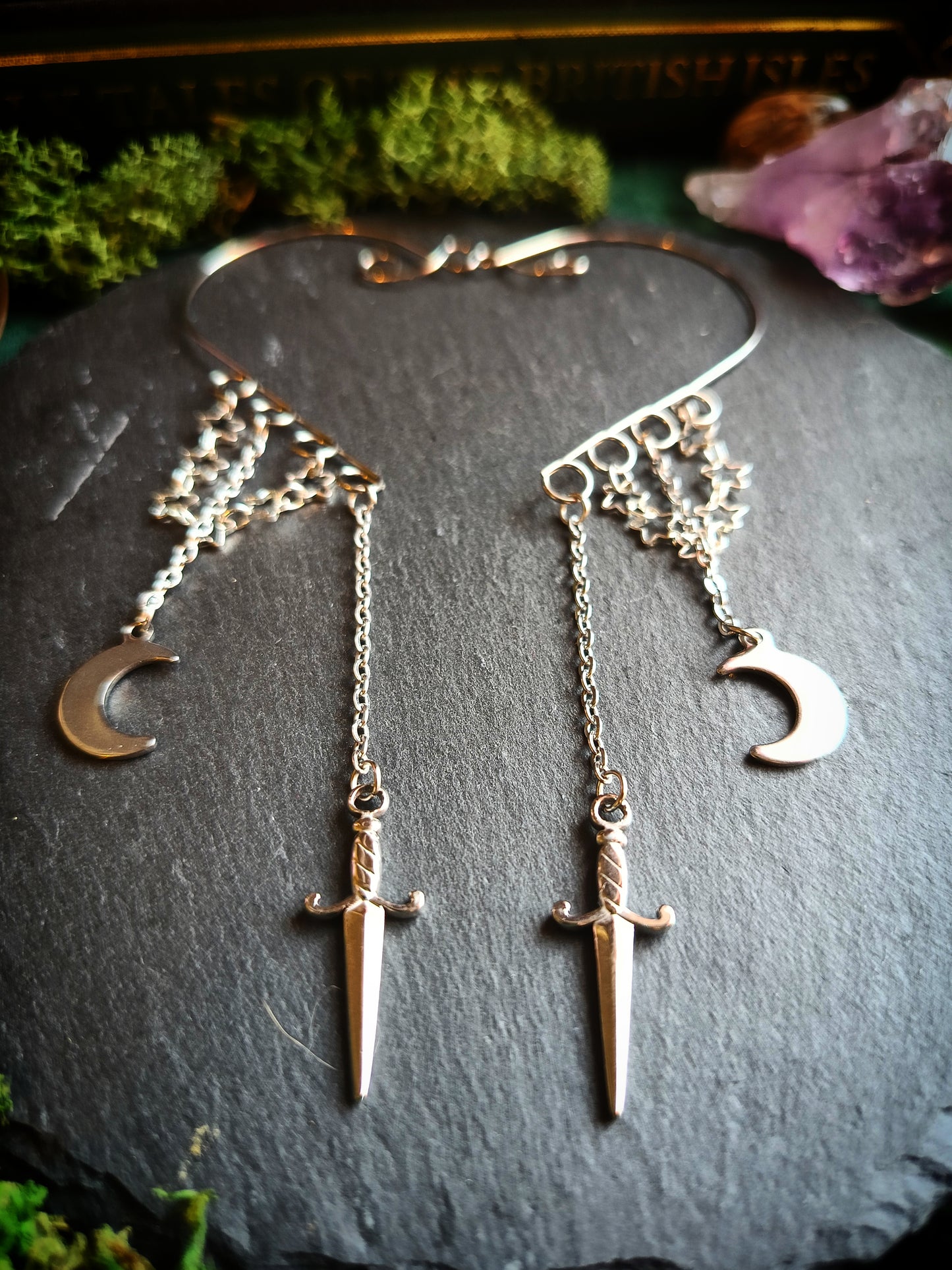 Stars and Daggers Ear Cuffs