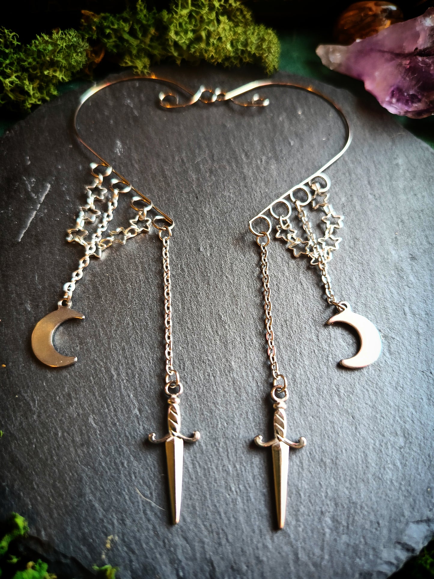 Stars and Daggers Ear Cuffs