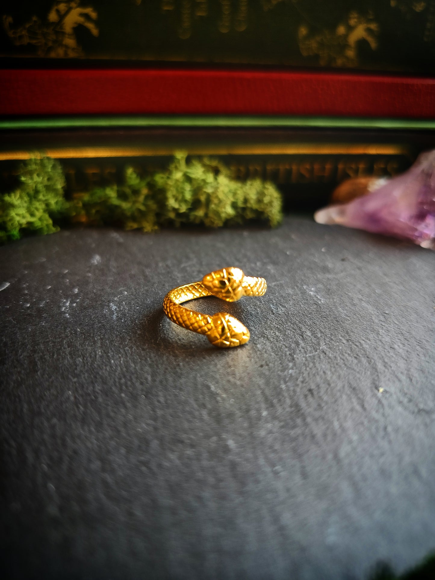 Double Headed Snake Ring