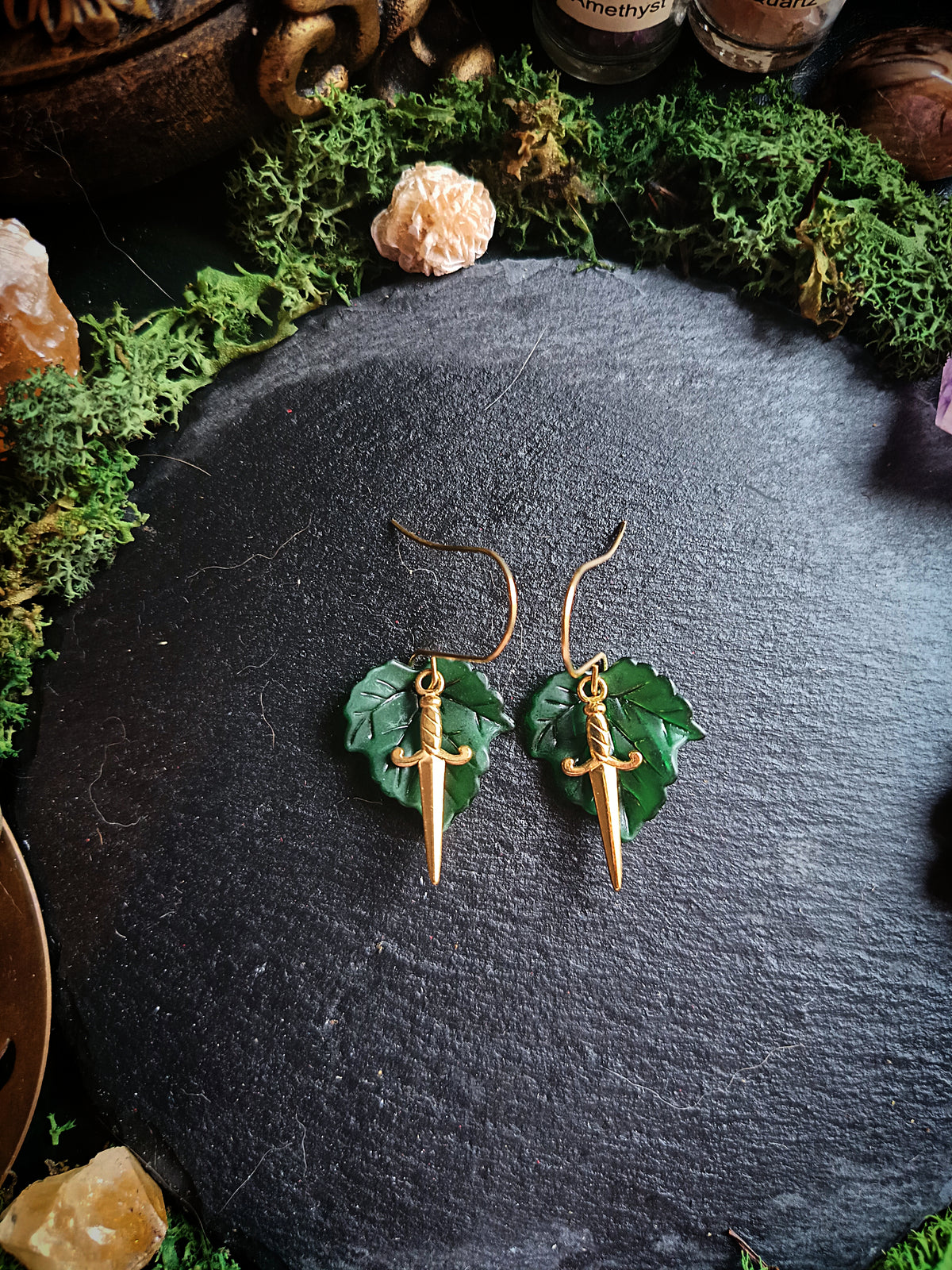 Leaf Dagger Earrings