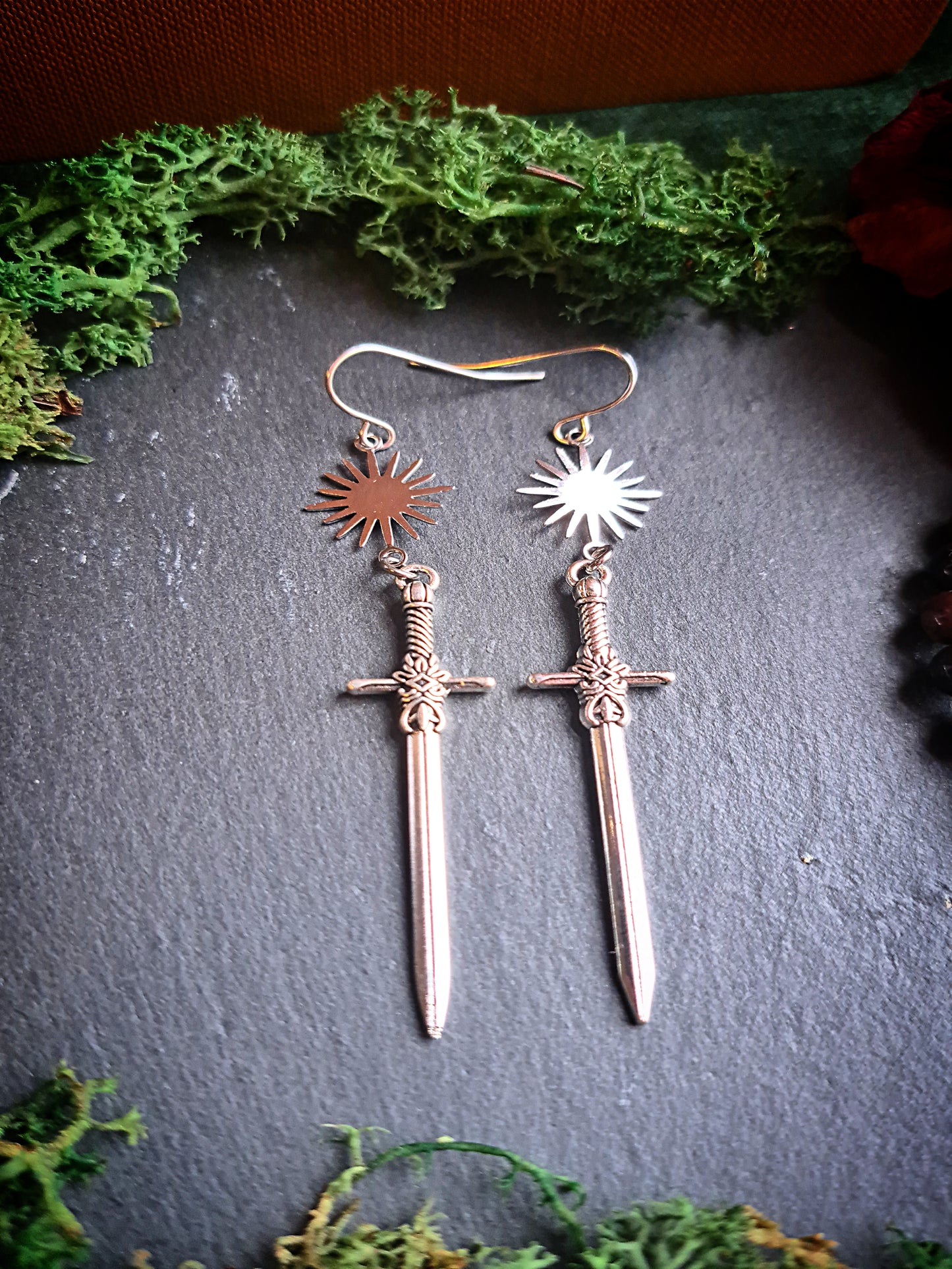 Bright Sun Sword Earrings