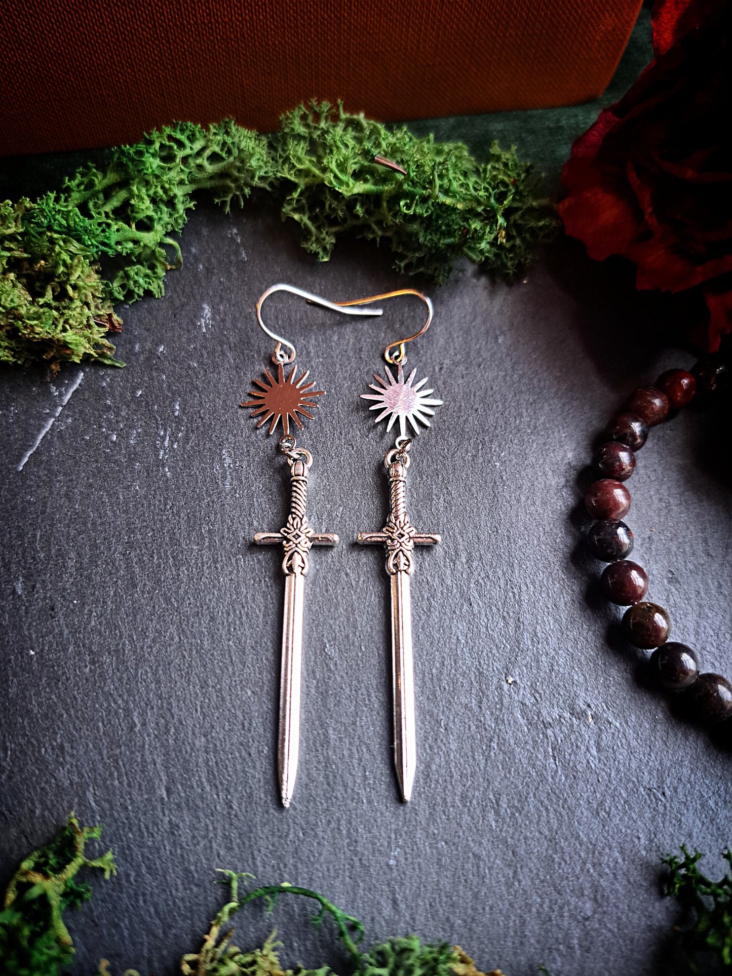 Bright Sun Sword Earrings