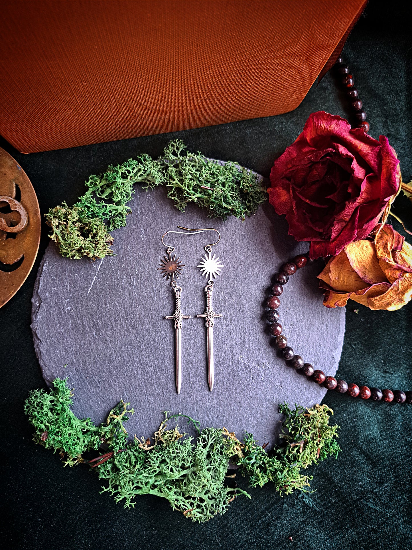 Bright Sun Sword Earrings