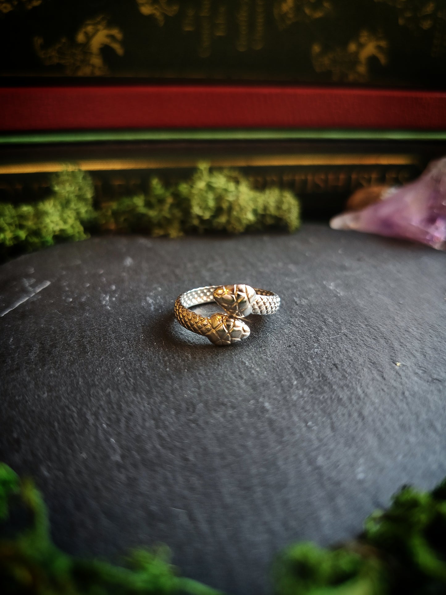 Double Headed Snake Ring