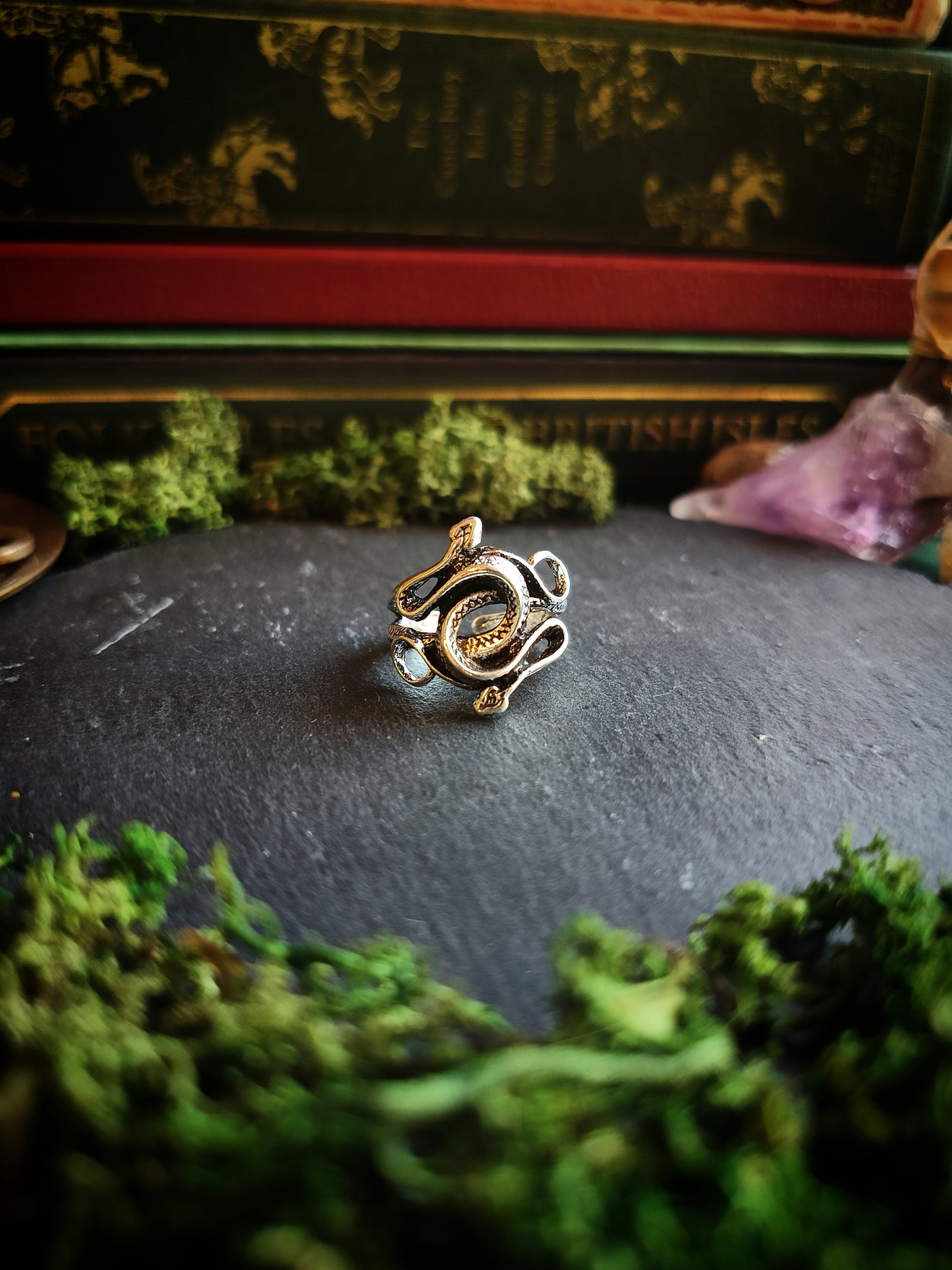Twin Snakes Ring