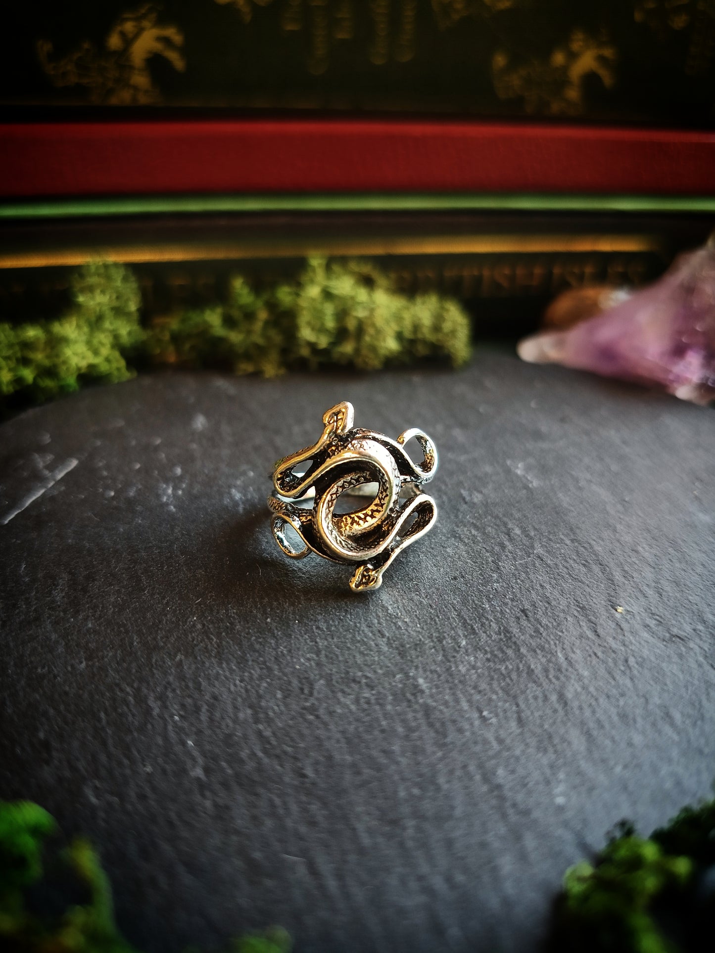 Twin Snakes Ring