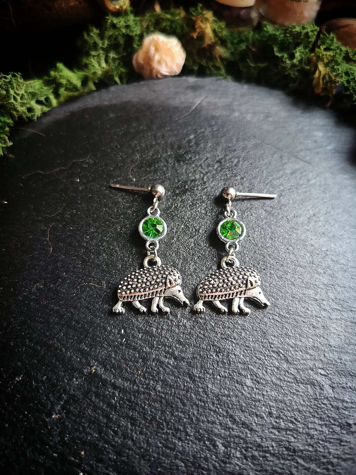 Medieval Hedgehog Earrings