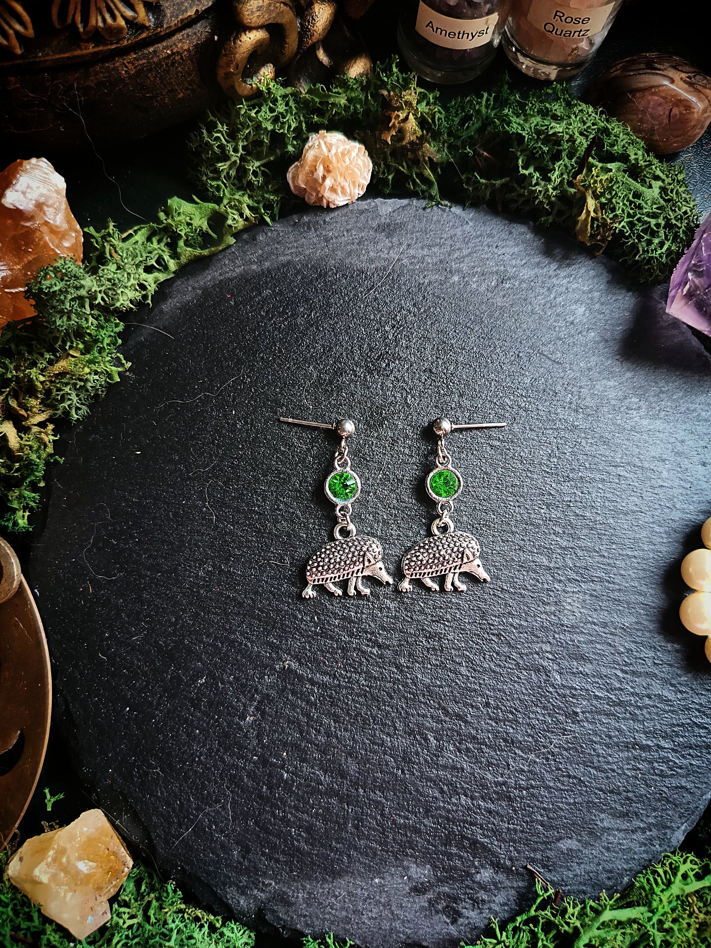Medieval Hedgehog Earrings