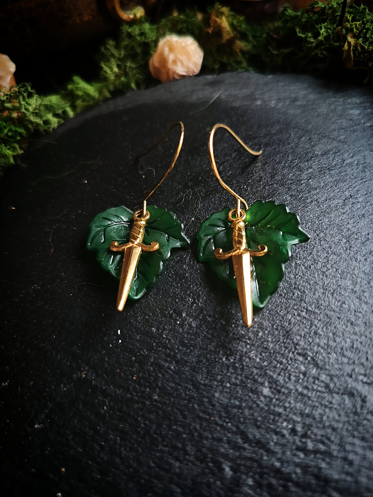 Leaf Dagger Earrings