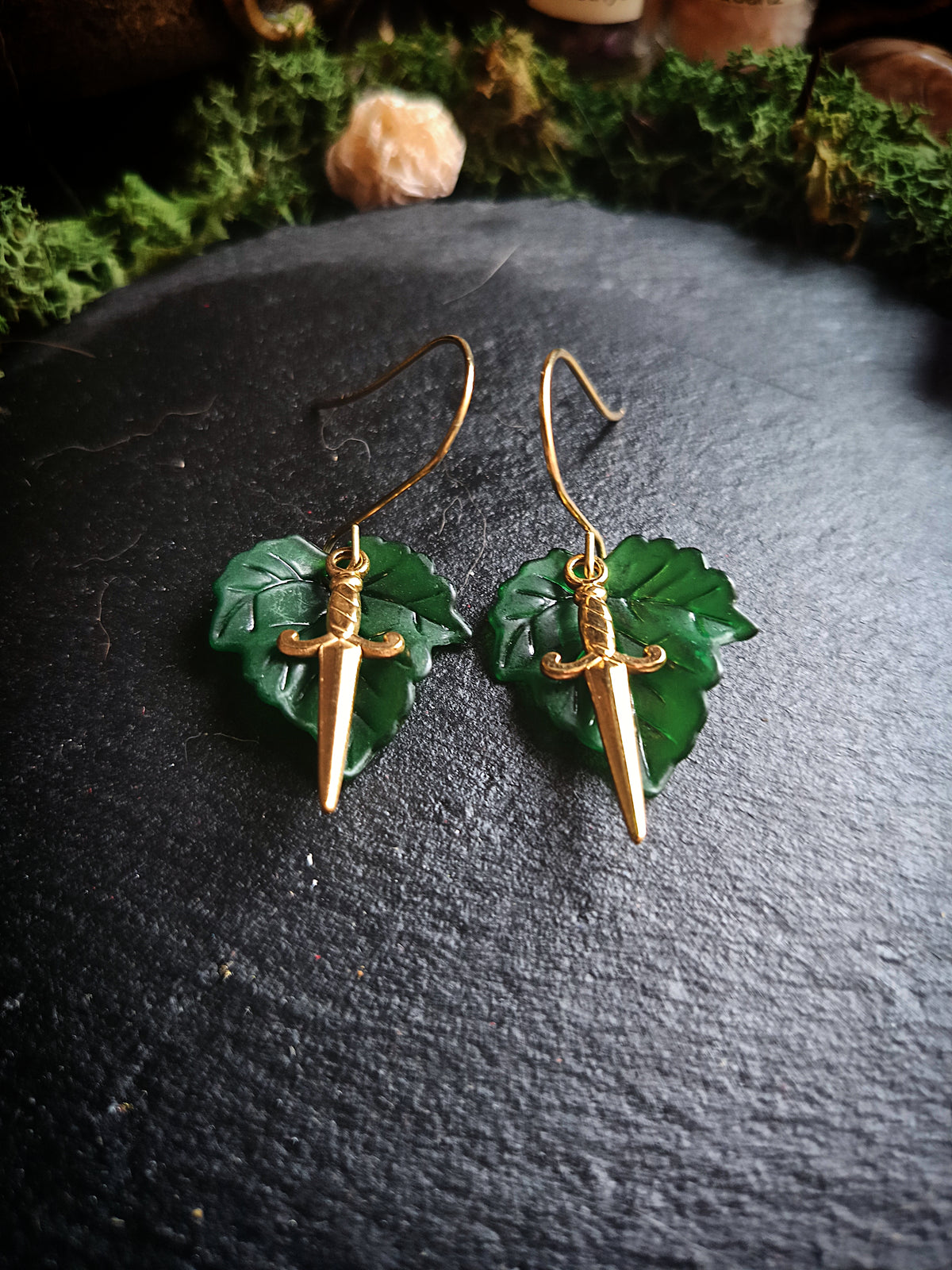 Leaf Dagger Earrings