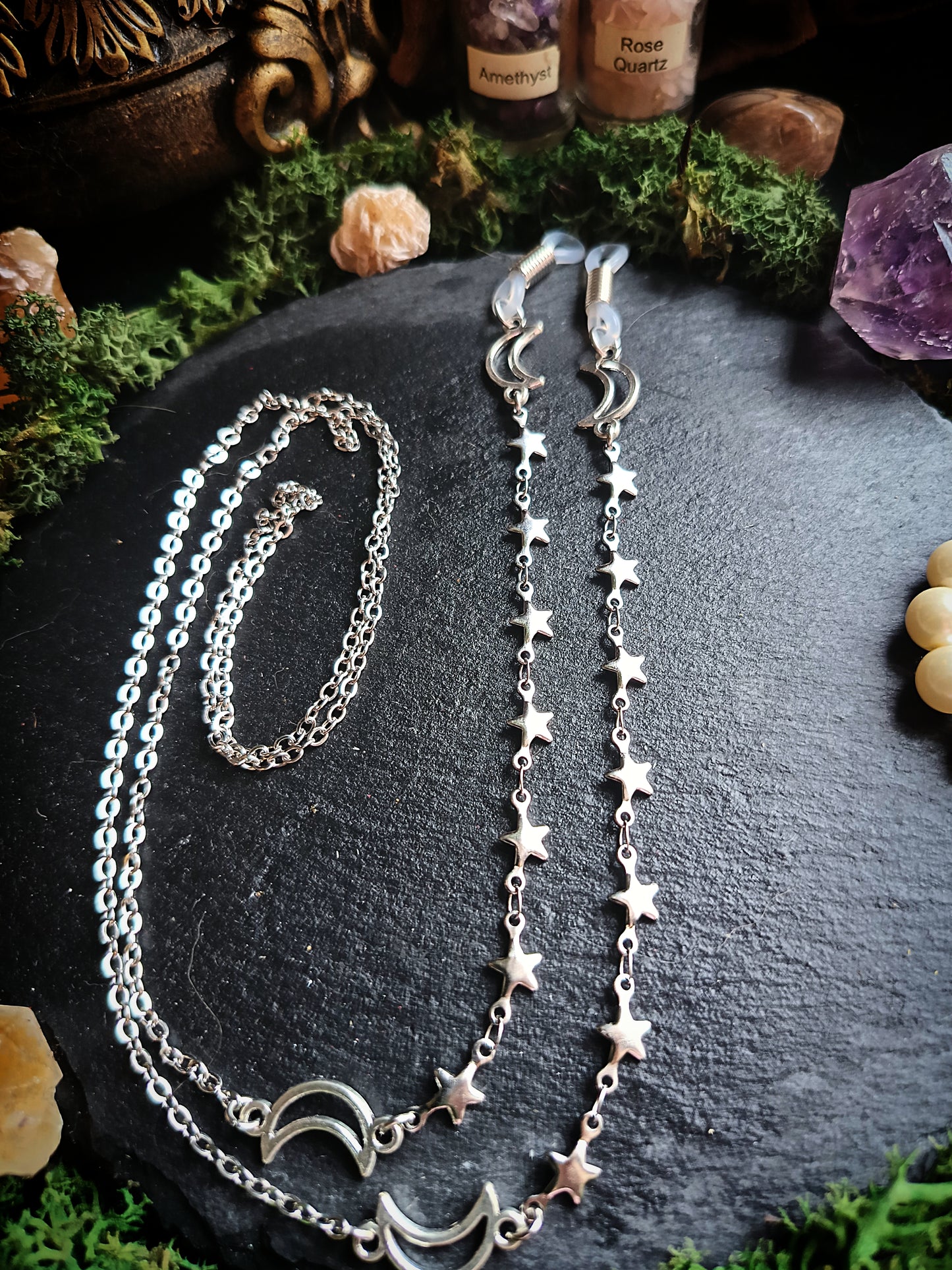 Chain of Soft Stars Glasses Chains (Moon Edition)