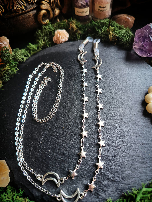 Chain of Soft Stars Glasses Chains (Moon Edition)