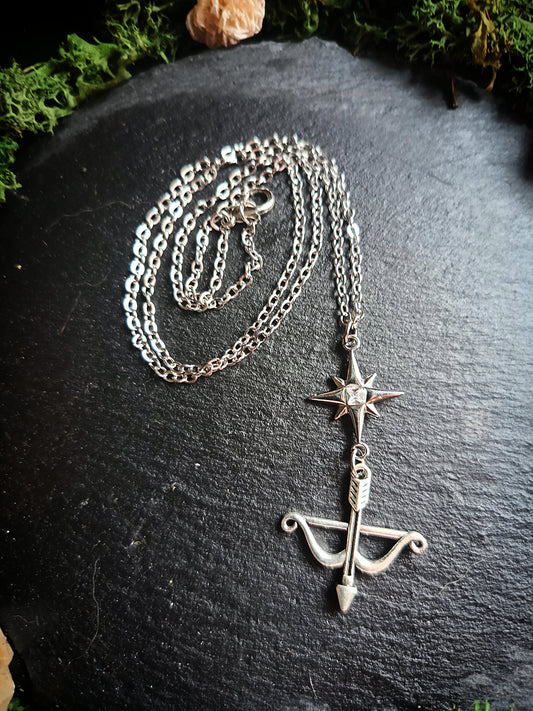 North Star Bow and Arrow Necklace
