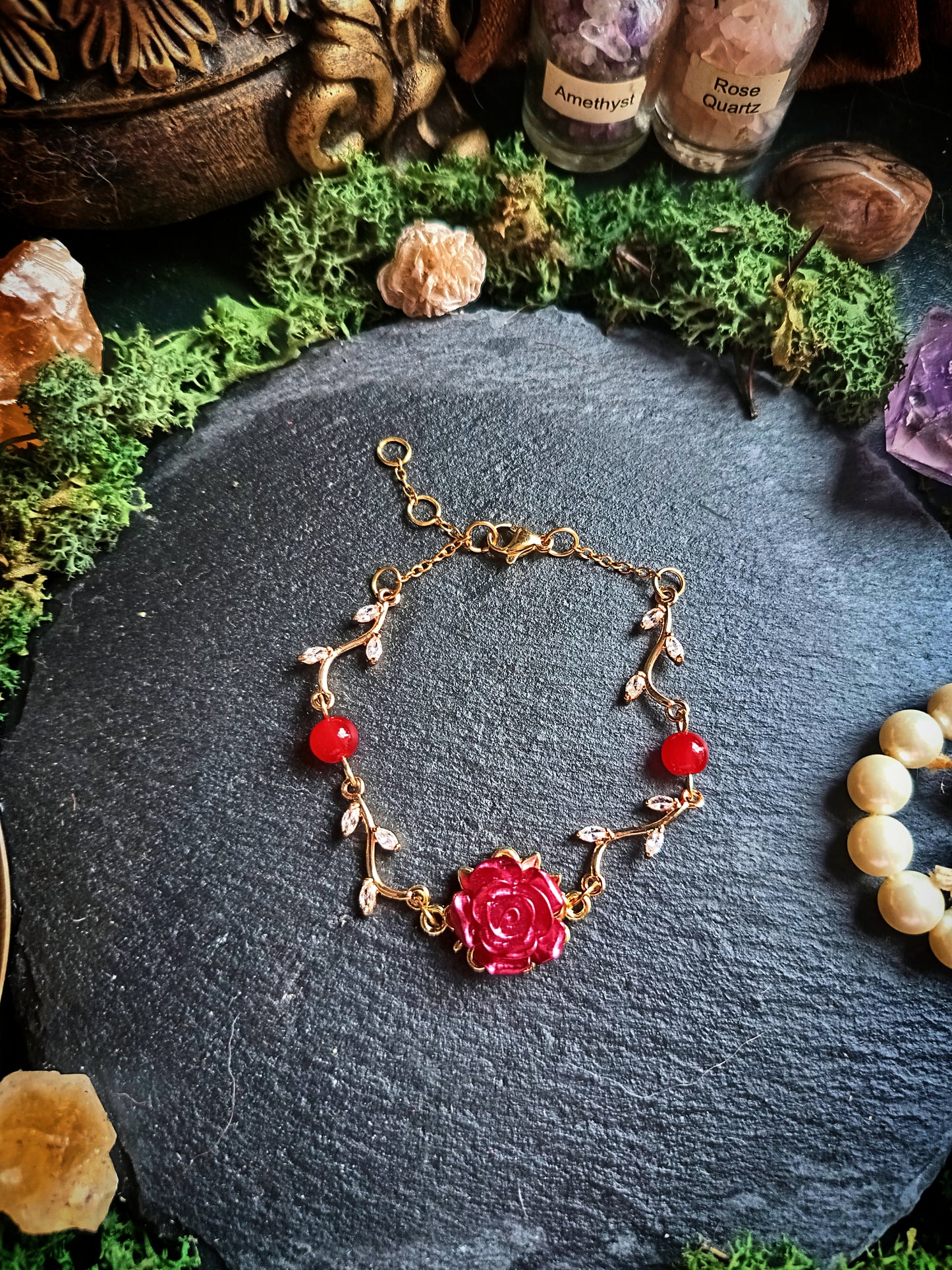 Reddest Rose Bracelet