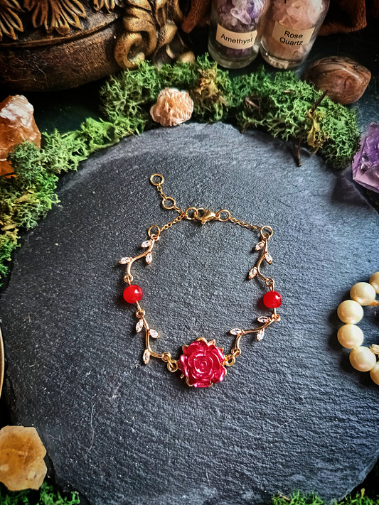 Reddest Rose Bracelet